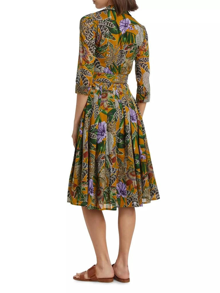 SAMANTHA SUNG Audrey Dot Cotton Shirtdress 5