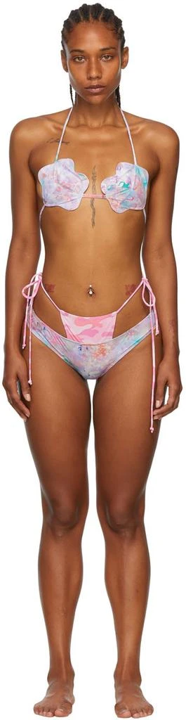 Collina Strada SSENSE Exclusive Purple Recycled Nylon Bikini 1