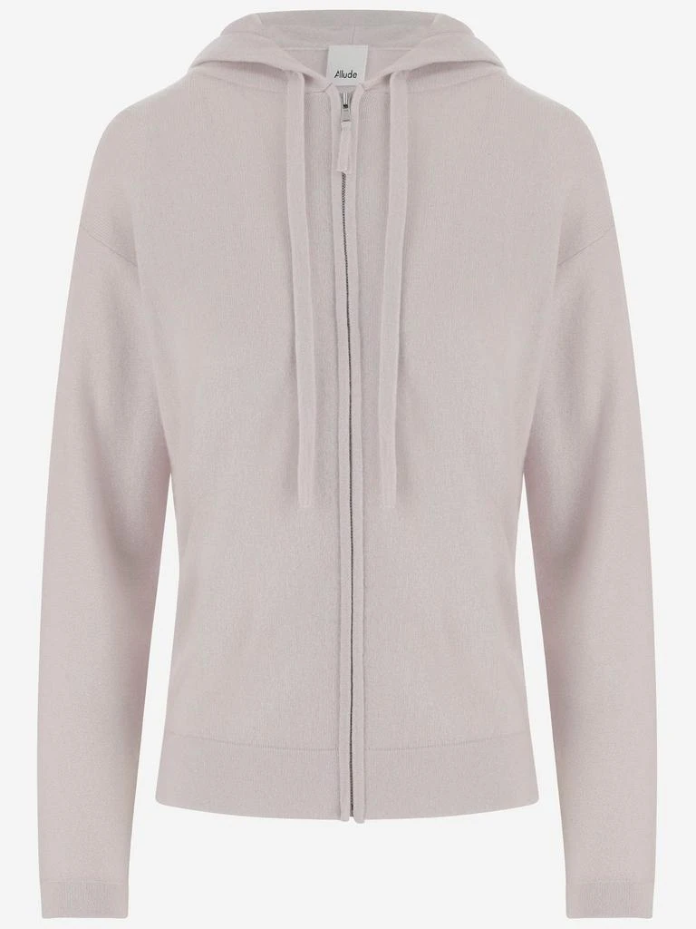 Allude Allude Hooded Zip-Up Sweater 1