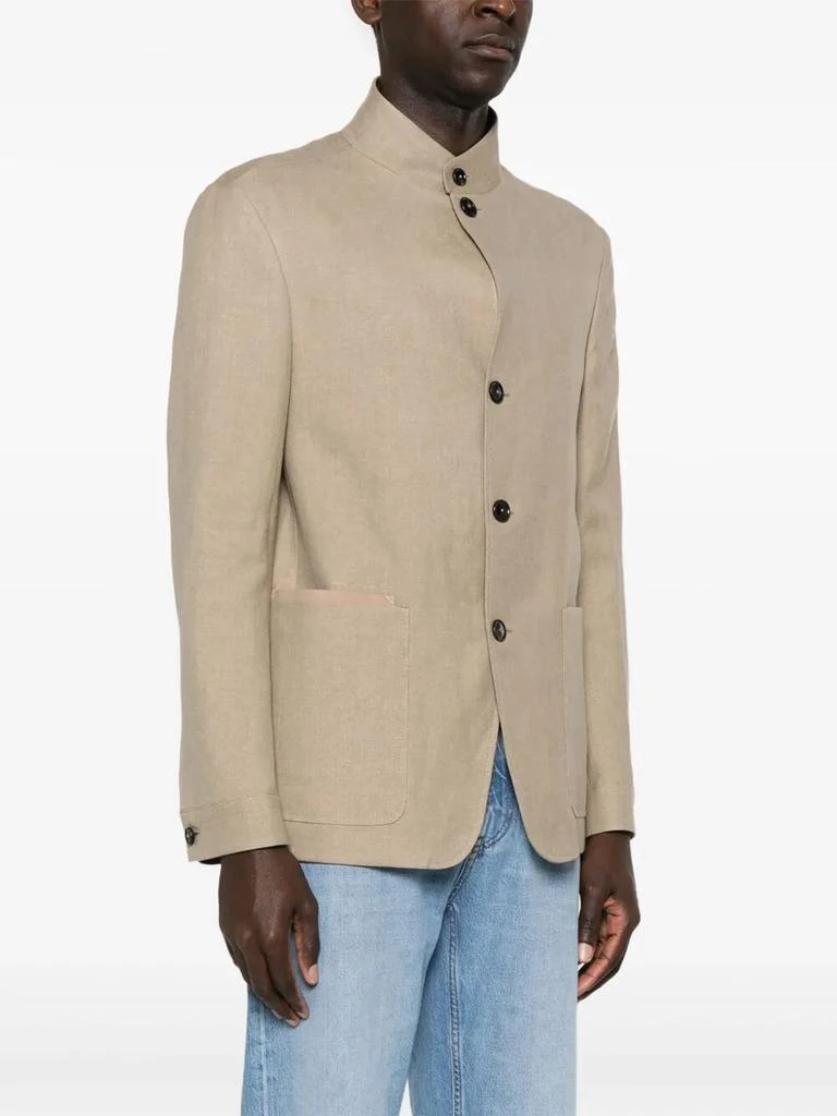 Zegna LINEN AND WOOL CHORE JACKET 3