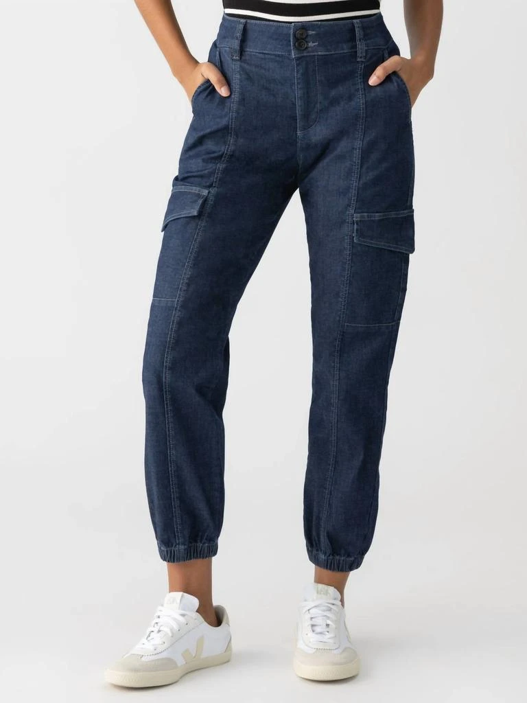 Sanctuary Rebel Denim Cargo Pants In Bellweather 1