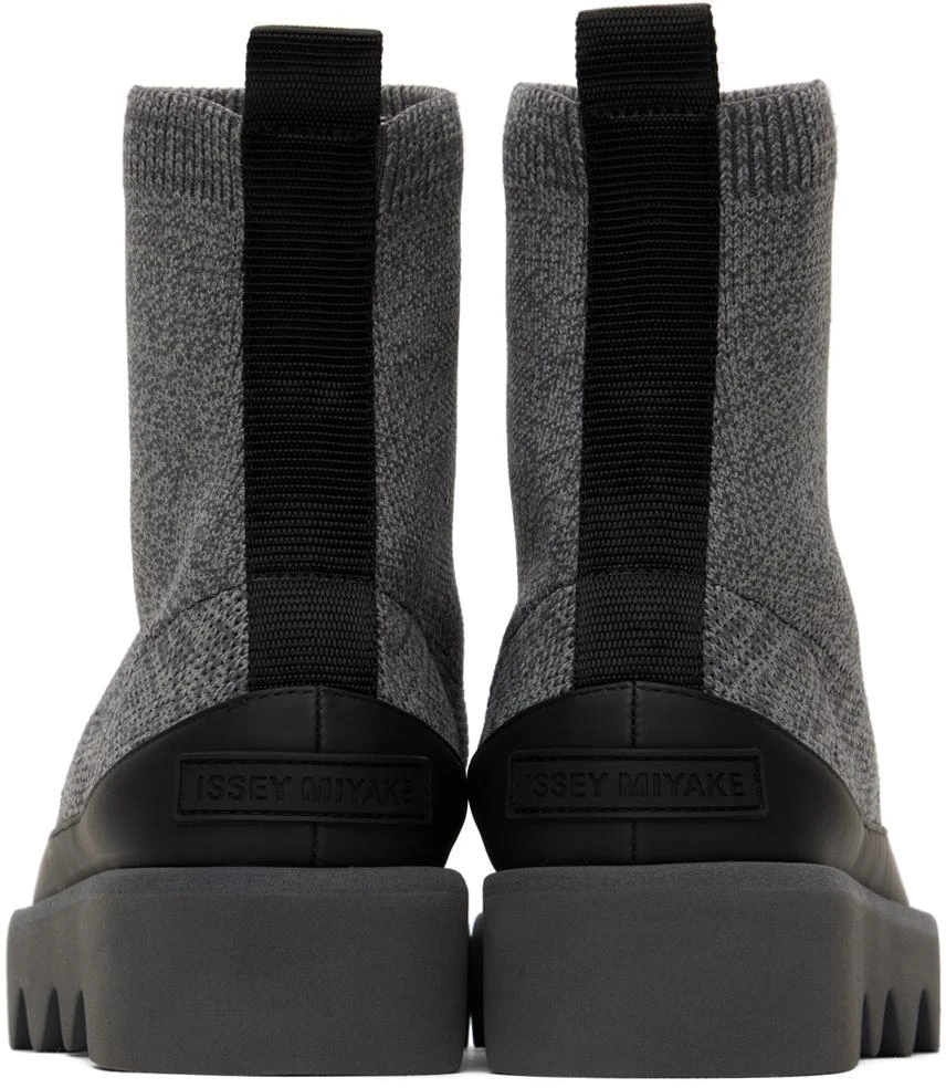 Issey Miyake Gray United Nude Edition Bounce Fit-3 Boots 2