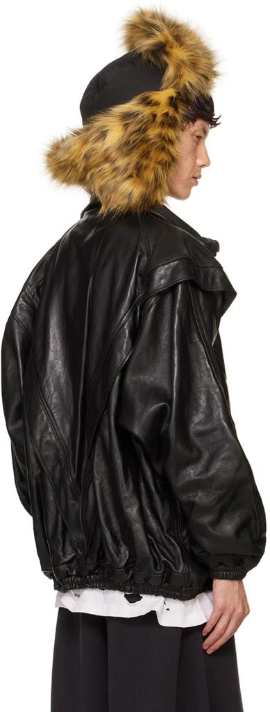 doublet Black Leather Track Jacket 3