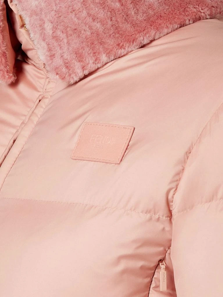 Fendi Technical fabric and shearling down jacket 3