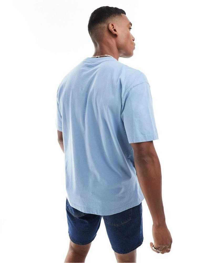 HOLLISTER Hollister heavyweight boxy fit t-shirt in blue 2