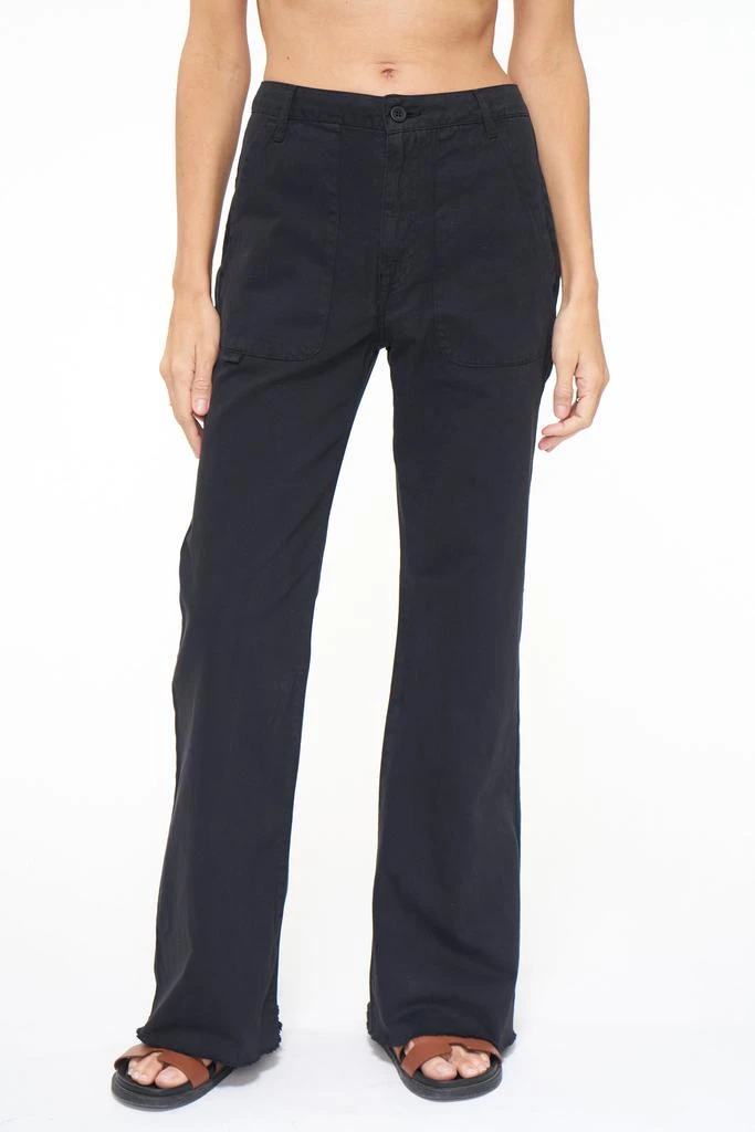 Pistola Denim Sasha High Rise Relaxed Flare - Fade to Black 3