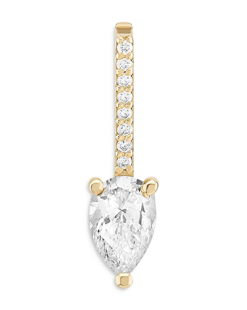 LANA 14K Yellow Gold Diamond Pear 
Round Enhancer Pendant 1