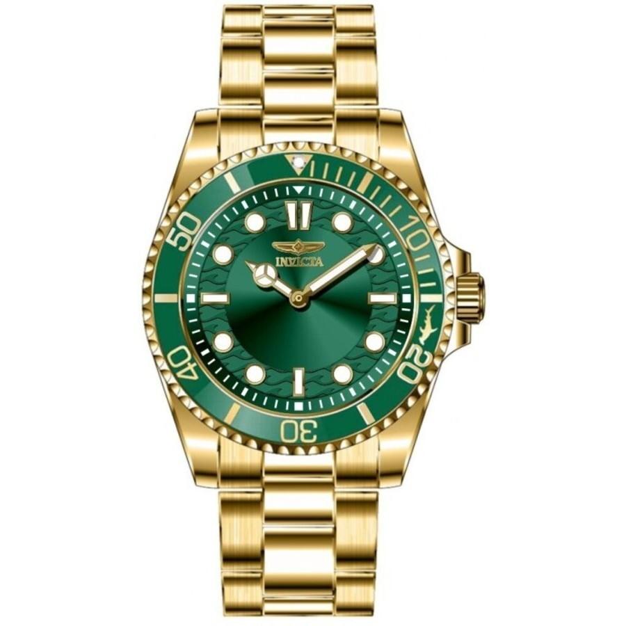 Invicta Pro Diver Quartz Green Dial Men's Watch 49702