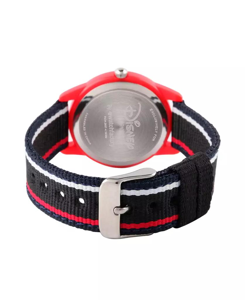 ewatchfactory Boy's Disney Toy Story 4 Duke Caboom Black Plastic Time Teacher Strap Watch 32mm