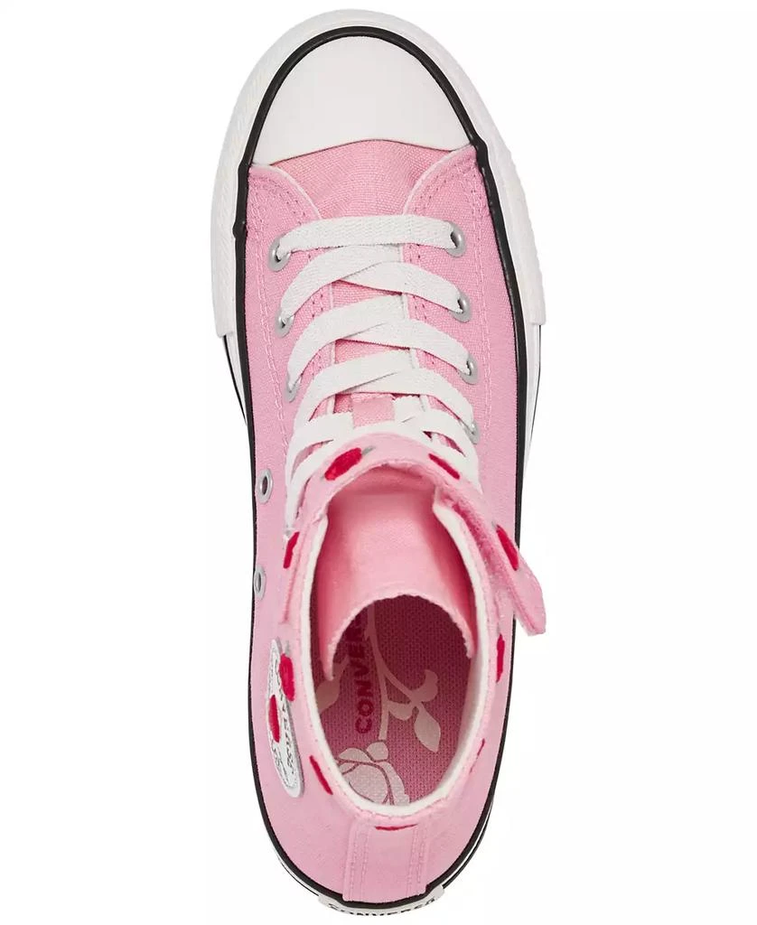 Converse Little Girls' Chuck Taylor All Star Valentine's Day High Top Casual Sneakers from Finish Line 3