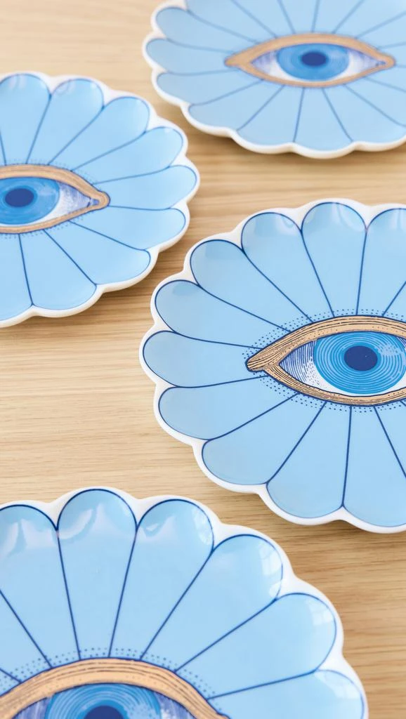 Jonathan Adler Fleur Canape Plate Set 3