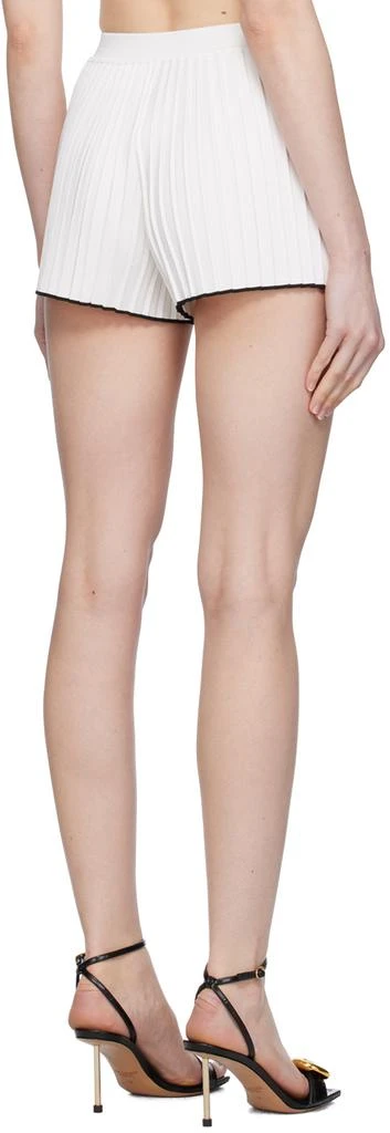 Jacquemus White Les Sculptures 'Le short maille plissé' Shorts 3