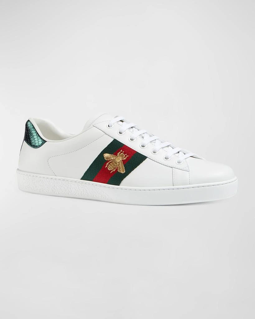 Gucci Men's New Ace Embroidered Low-Top Sneakers 2