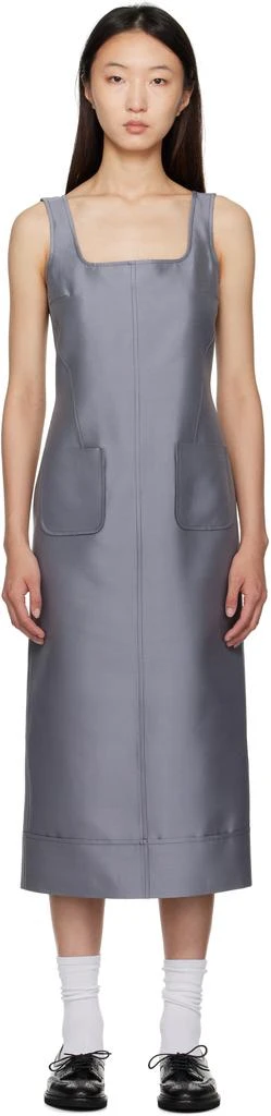 Thom Browne Gray Column Maxi Dress 1