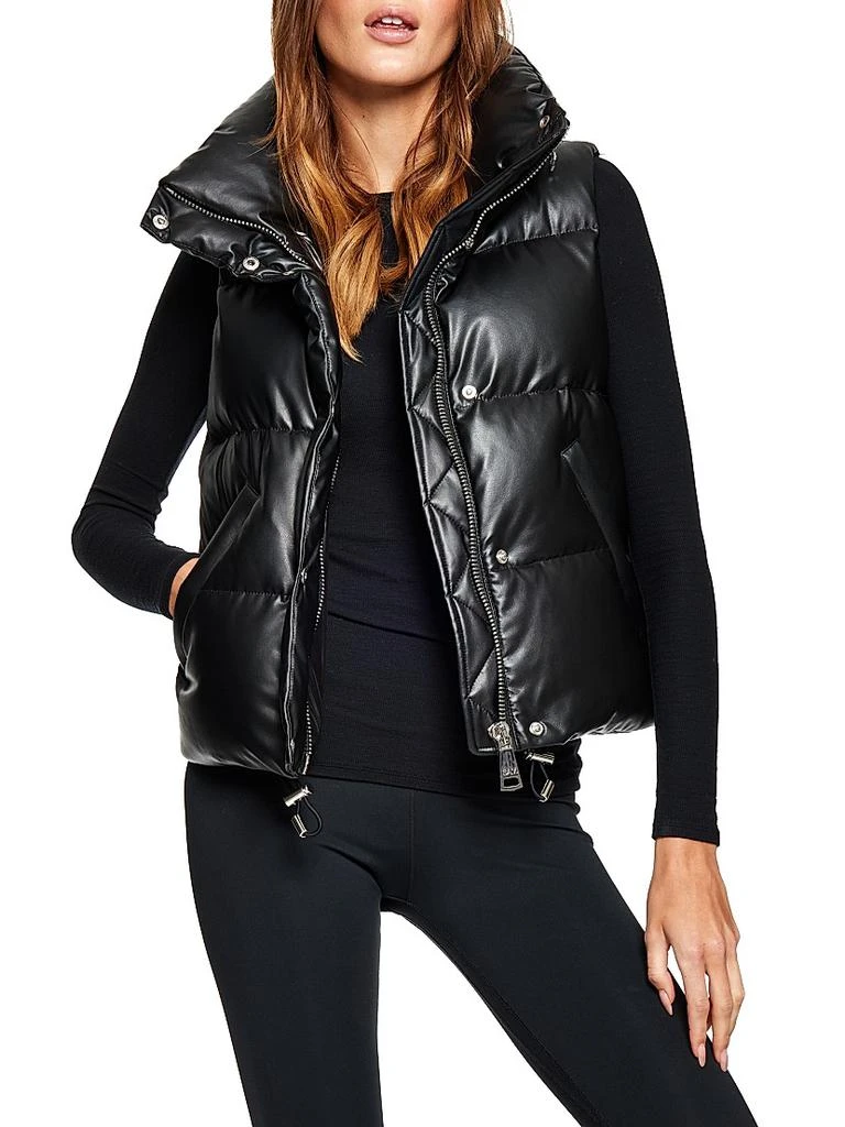 SAM. Arley Vegan Leather Down Puffer Vest 1