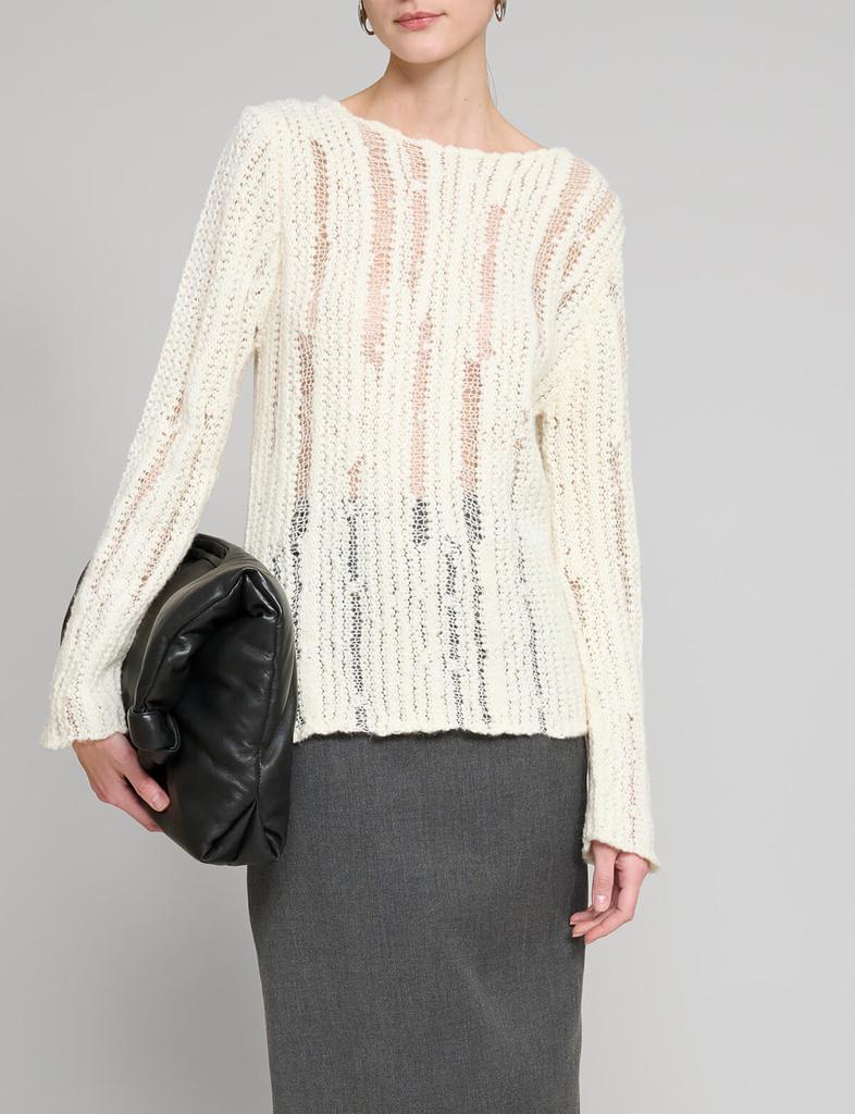 Pixie Market Ivory Fisherman Sweater