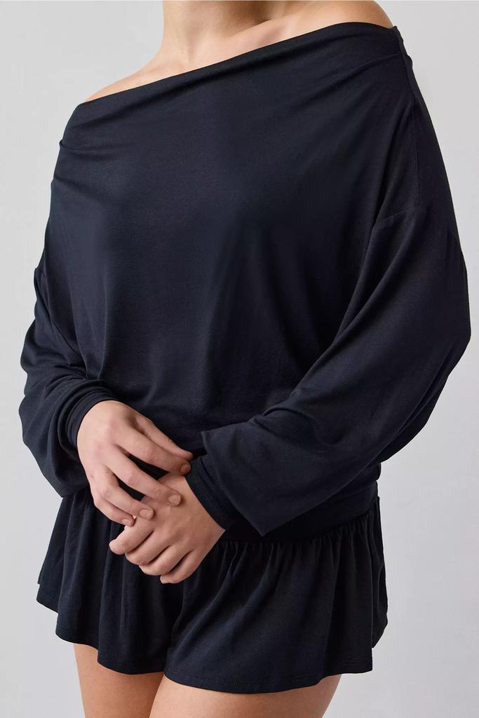 Out From Under Out From Under Kiera Jersey Knit Off-The-Shoulder Sleep Romper