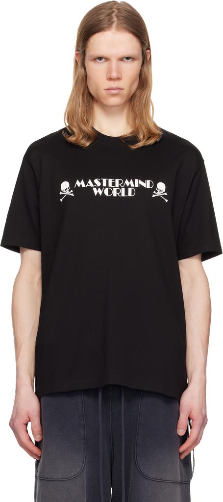 mastermind WORLD Black MW Pop Logo T-shirt