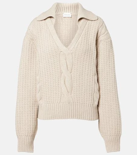 Magda Butrym Cable-knit cashmere sweater 1