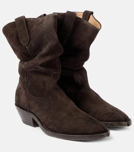 MAISON MARGIELA Tabi suede cowboy boots 1