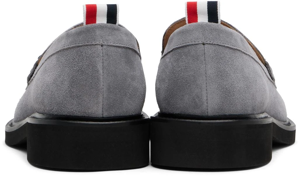 Thom Browne Gray RWB Tassel Loafers 2