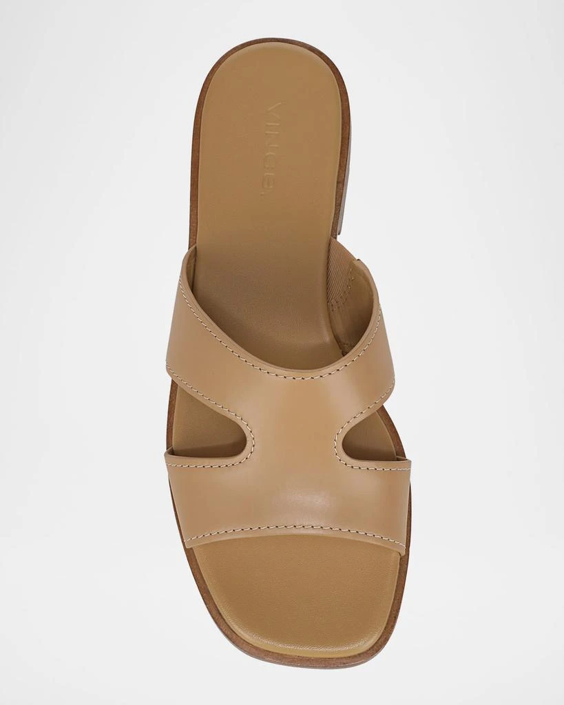 Vince Meyers Leather Flat Sandals 5