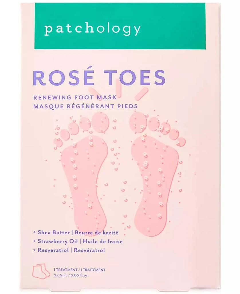 Patchology Rosé Toes Renewing Foot Mask 4