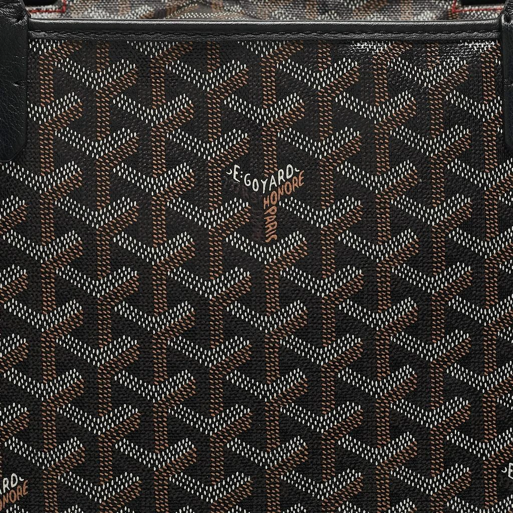 Goyard Goyard Black Goyardine Coated Canvas and Leather Artois MM Tote 5