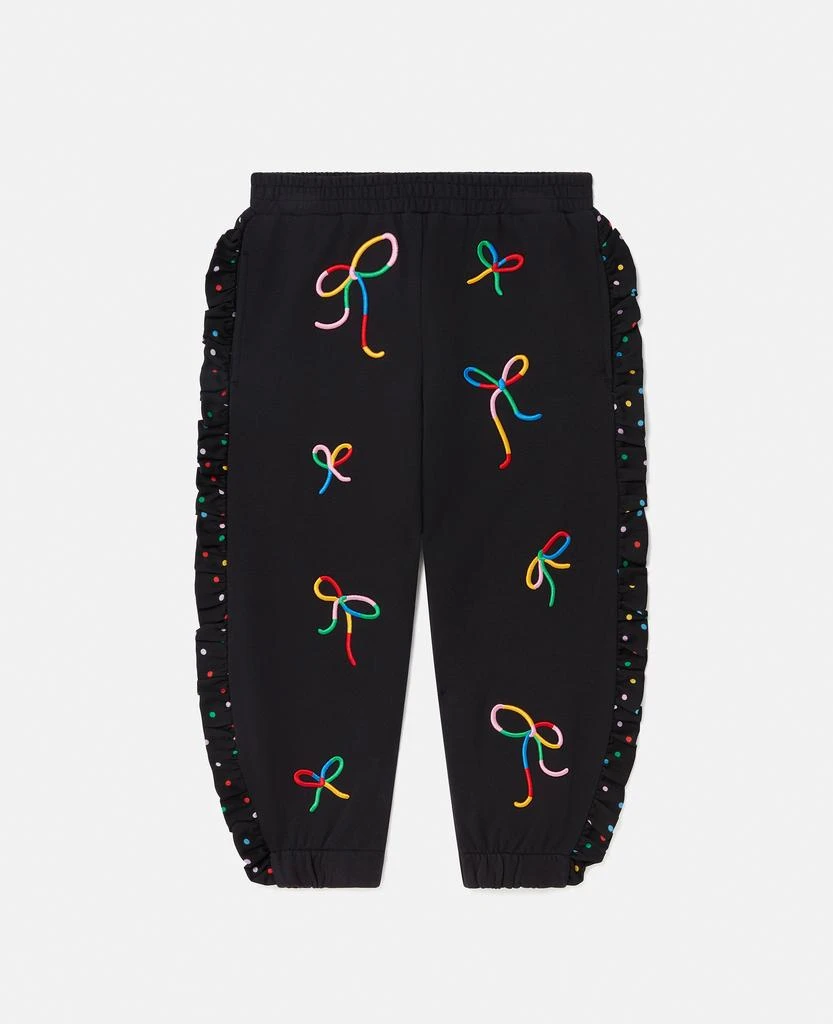 Stella McCartney Stella McCartney - Ribbon Print Frilled Joggers, Woman, Multicolour, Size: 4 1