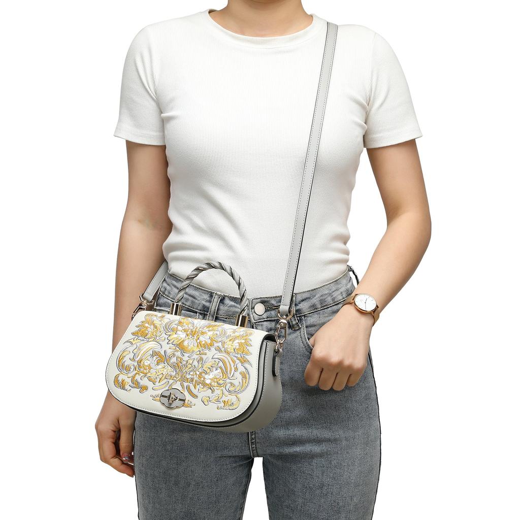 Tiffany & Fred Paris Tiffany & Fred Smooth Sewn Satchel/Shoulder Bag