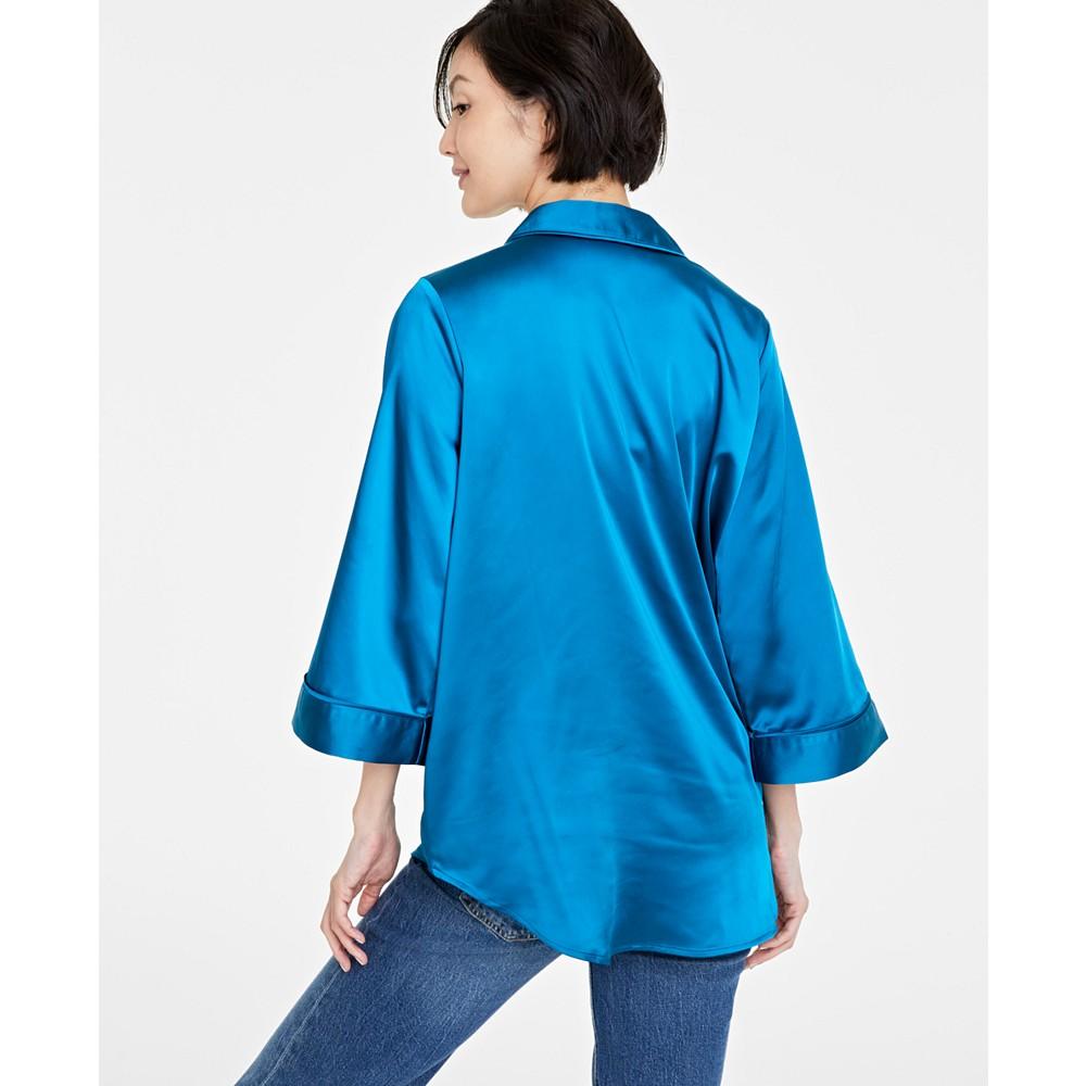 On 34th Women's Satin Pajama Top, Created for Macy's