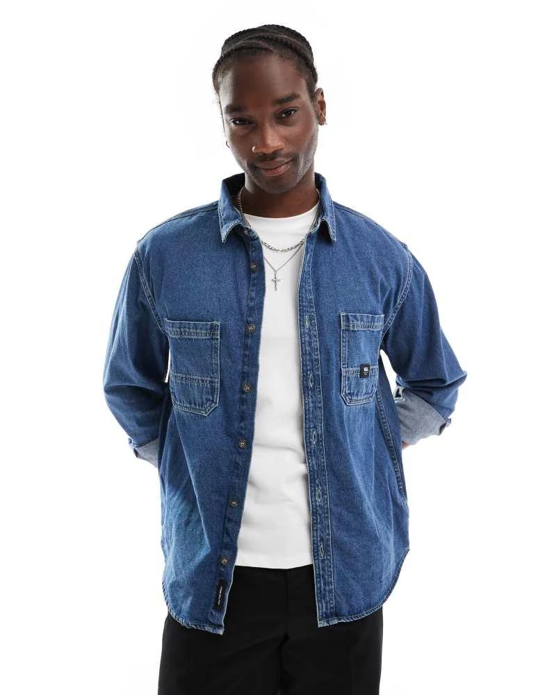 Vans Vans stevens denim shirt in classic blue 1