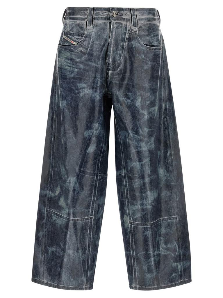 DIESEL Straight Jeans D-SIRE 09j96 24×30 Women's Relaxed Jeans | Black/Dark grey | Diesel 1996 D-Sire