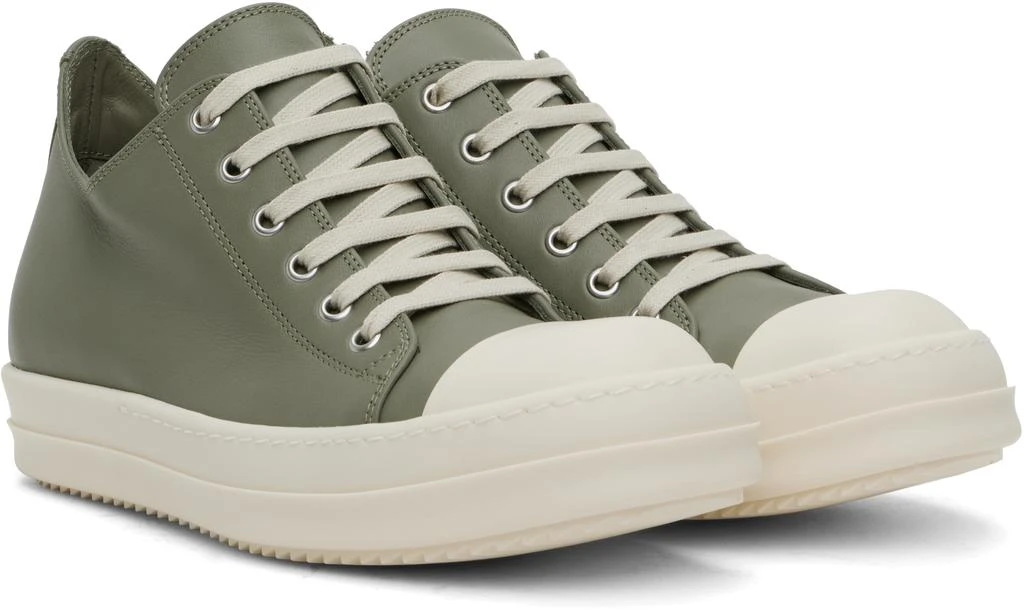 Rick Owens Green Hollywood Low Sneakers 4