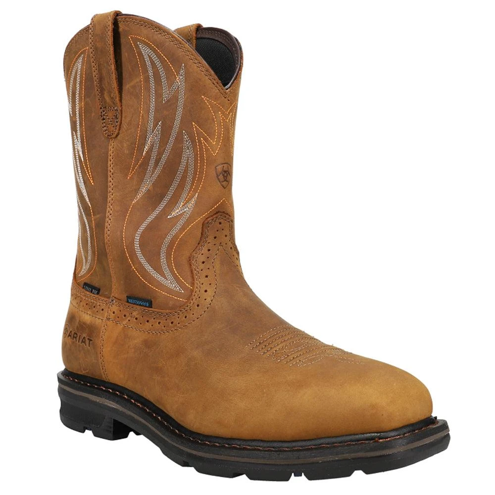 Ariat Sierra Shock 10 inch Slip Resistant Steel Toe Work Boots 2