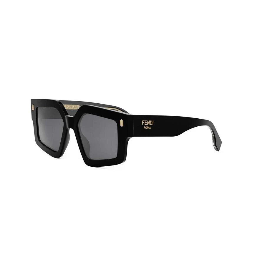 FENDI ROMA Smoke Irregular Ladies Sunglasses FE40162I 01A 52  display picture 1