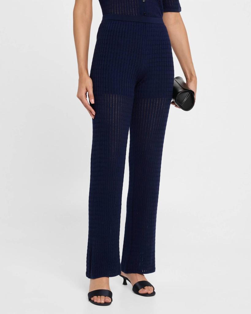 Naadam Naadam - Cable Pointelle Wide Leg Pants