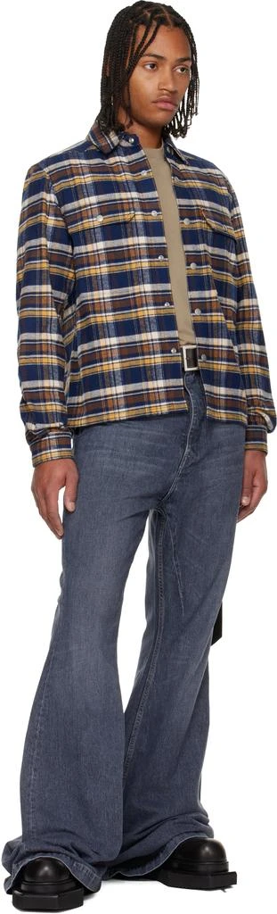 Rick Owens Multicolor Concordians Cropped Overshirt 4