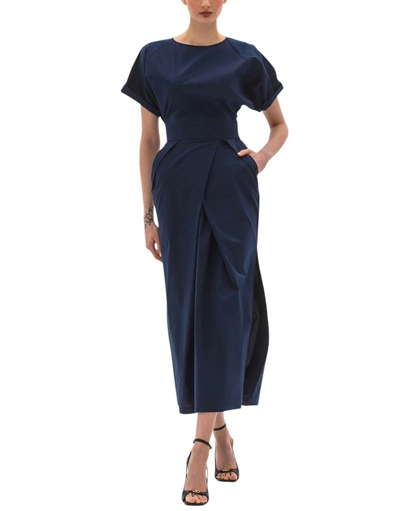 bgl silk dress BGL Silk-blend Midi Dress