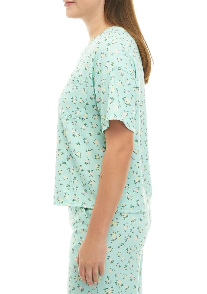 Love, Fire Ribbed Pocket Pajama T-Shirt 3