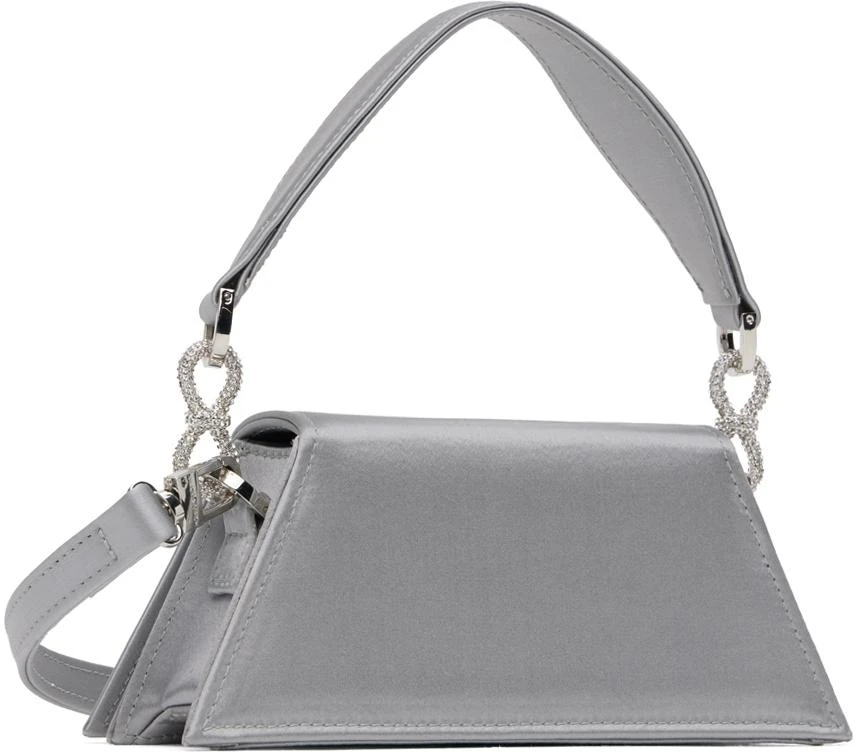 Mach & Mach Gray Double Bow Samantha Small Bag 3