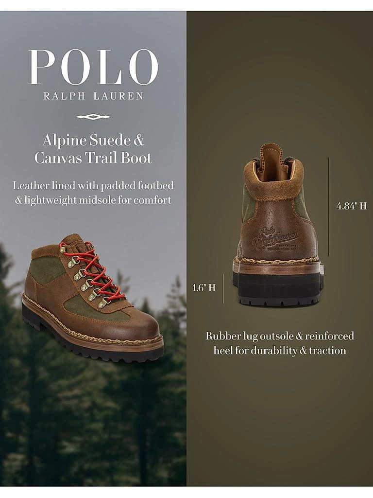 Ralph Lauren Alpine Waxed Suede Boots 6