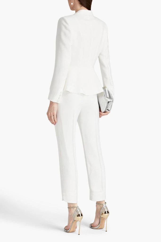 CATHERINE DEANE Milani cropped stretch-crepe straight-leg pants 3
