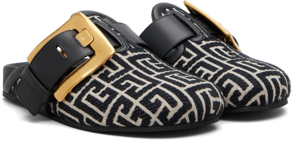Balmain Black
Beige Anthem Mule Loafers 4