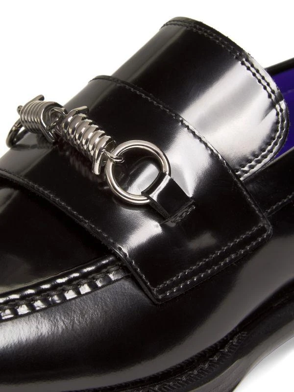Burberry Barbed Leather Loafers 4