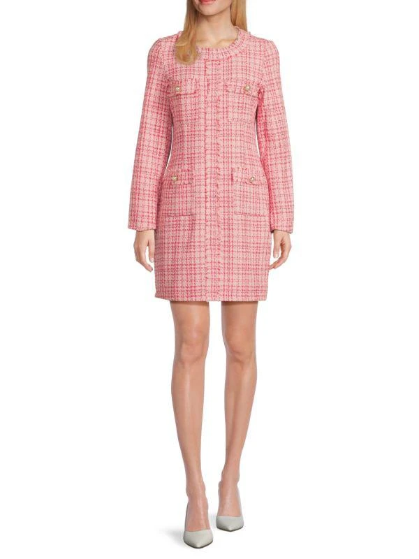 Nannette Checked Sheath Minidress 1