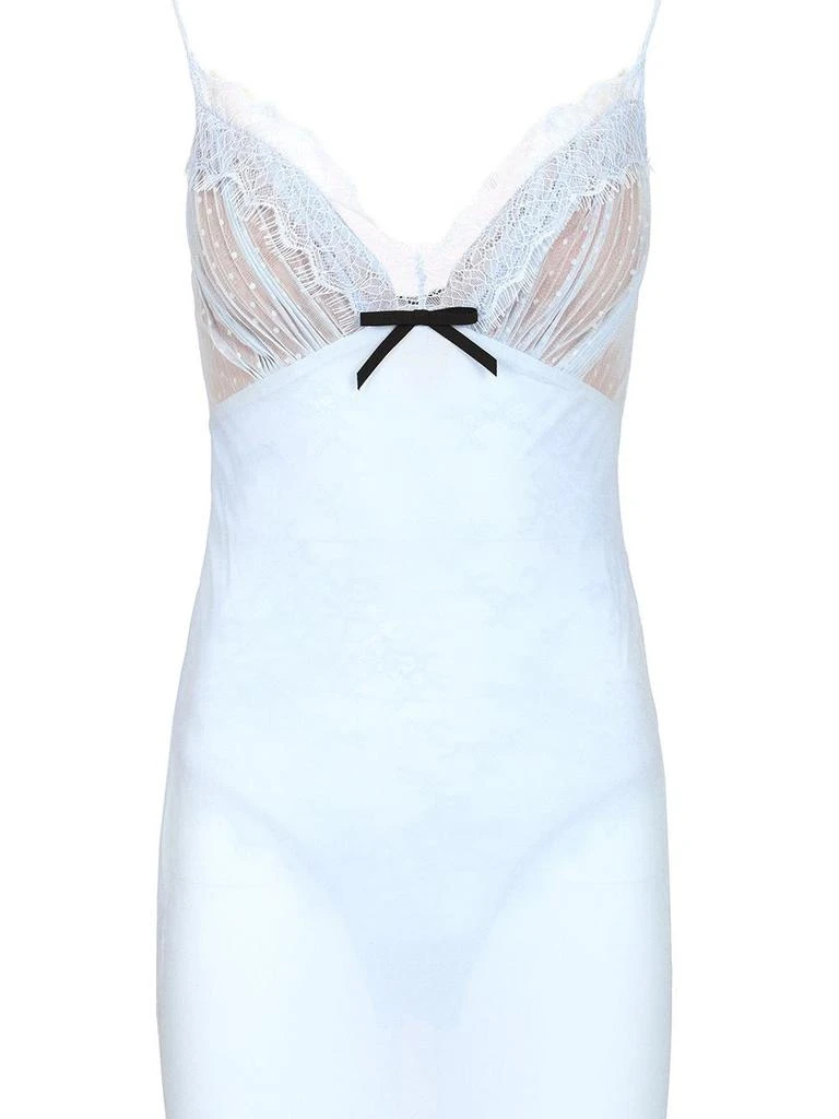 Self Portrait Self-Portrait Lace-Trim Maxi Georgette Dress 4