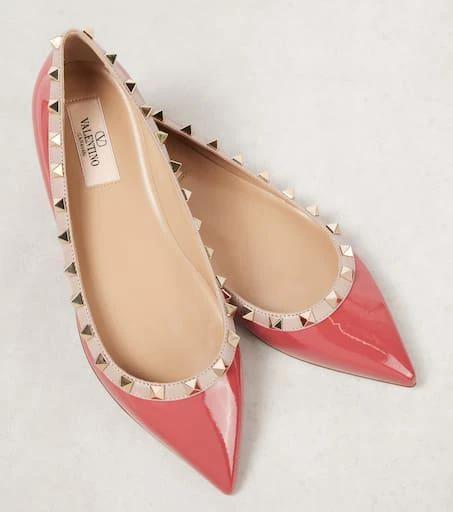 Valentino Rockstud patent leather ballet flats 5