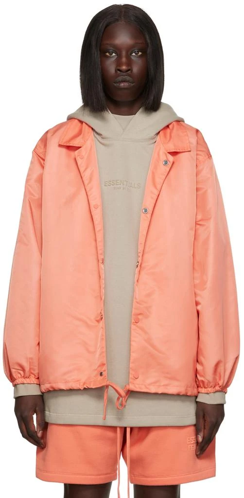 Fear of God ESSENTIALS Pink Nylon Jacket 1