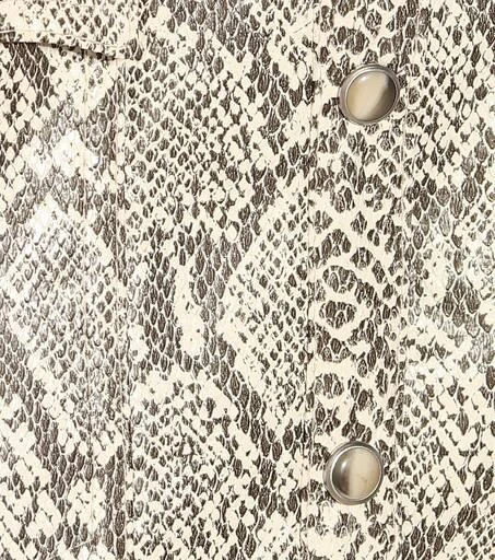 Nanushka Erin faux snakeskin skirt 4